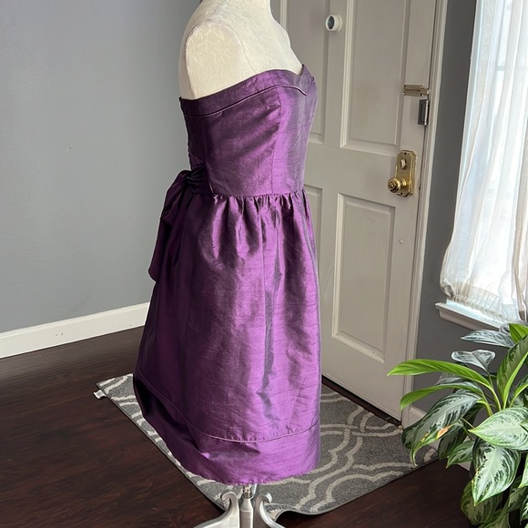 Adrianna Papell Strapless Purple Dress - Picture 3 of 7